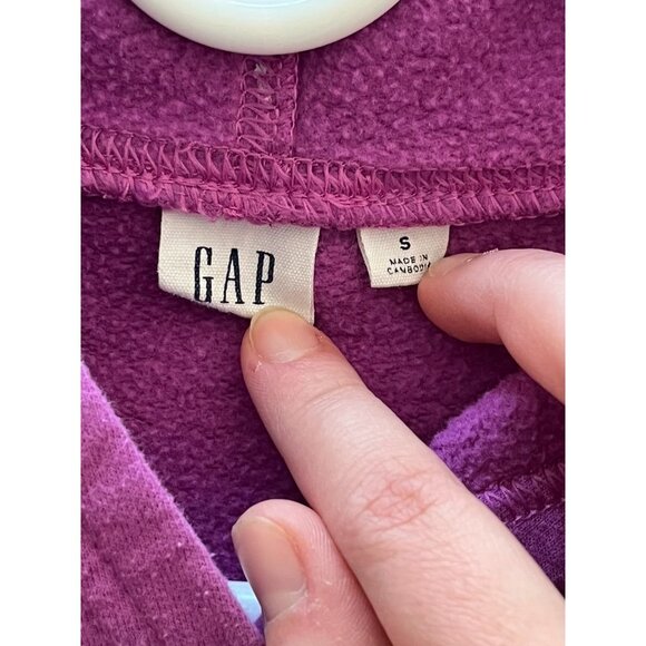 EUC Gap Womens Purple Hoodie Sweatshirt S Cotton/Polyester Blend - Picture 5 of 5